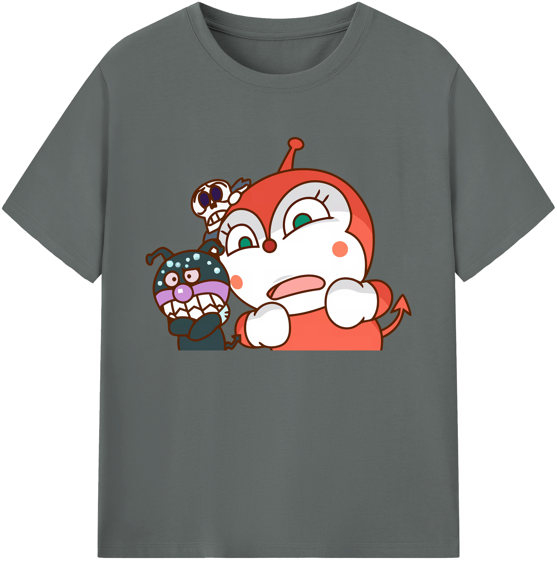 （画像用） アンパンマン Anpanman 綿100％ メンズ半袖Tシャツ｜肌触りやわらか＆通気性